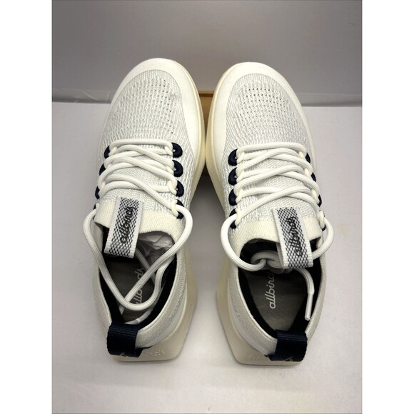 Allbirds Tree Dasher 2 Women Size 8 Blizzard Deep Navy Running Sneakers New - Picture 2 of 9